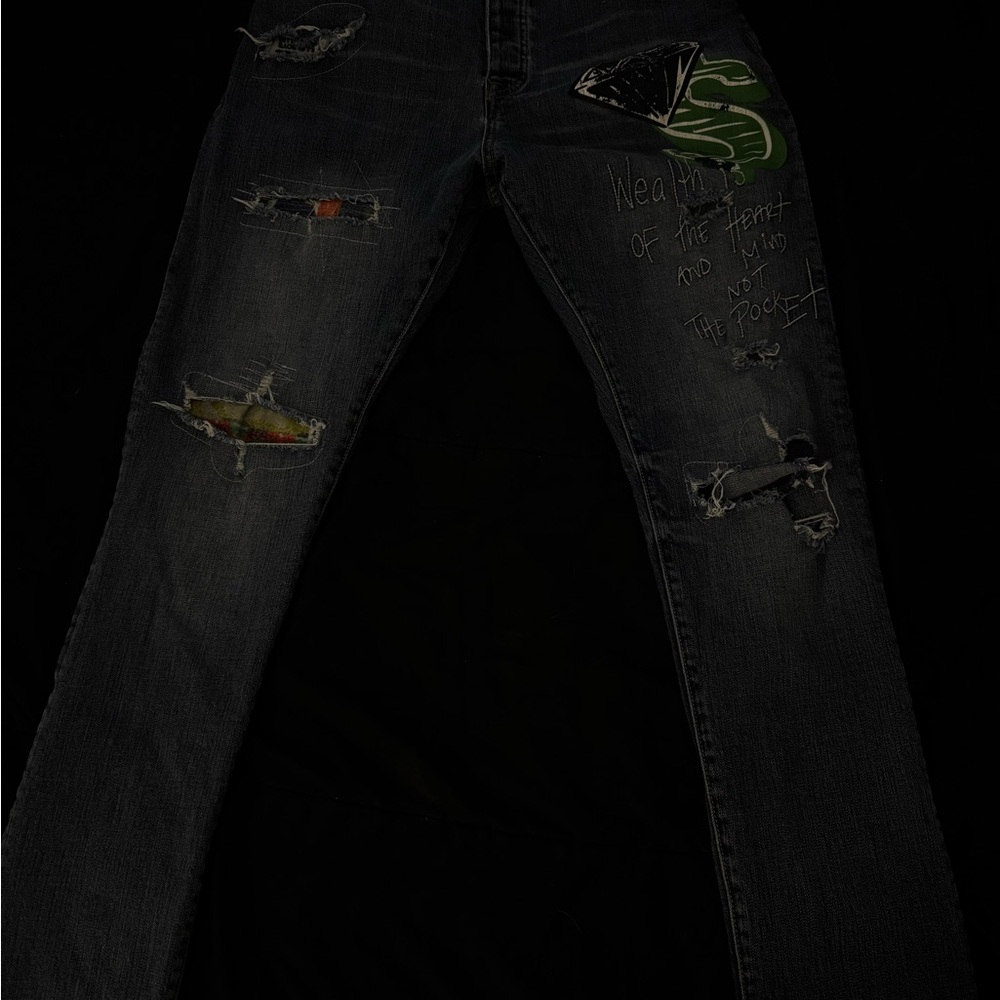 Billionaire Boys Club Jeans BBC “Wealth is of the Heart” Denim Mens